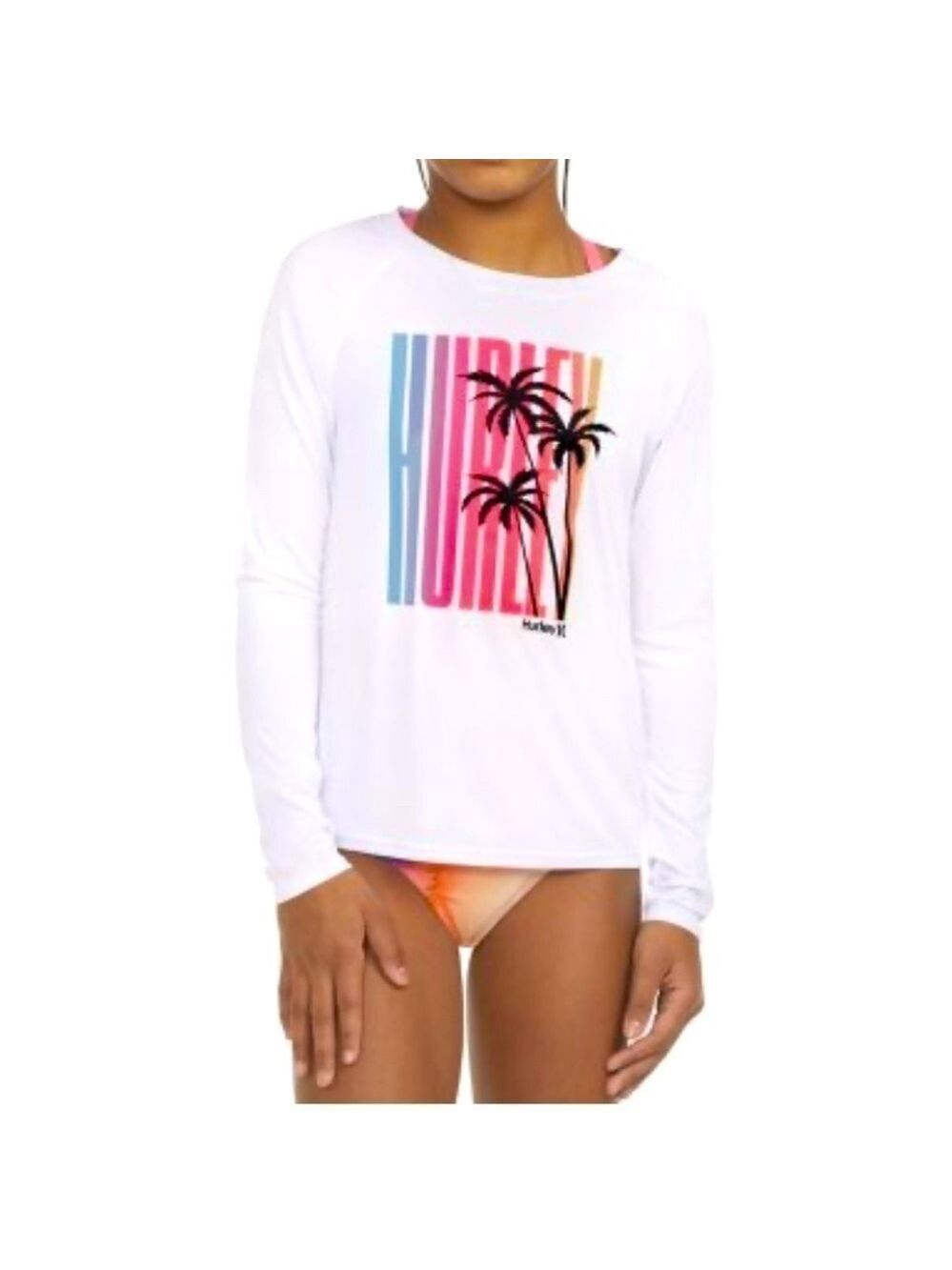 Hurley Kids Long Sleeve UPF Swim Top 14/16 NWT Long sleeves